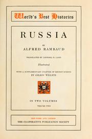 Cover of: Russia by Alfred Rambaud, Alfred Rambaud