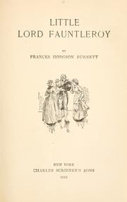 Cover of: Little Lord Fauntleroy