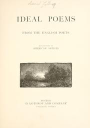 Cover of: Ideal poems: from the English poets.