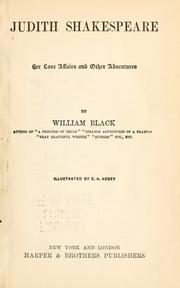 Cover of: Judith Shakespeare, her love affairs and other adventures by William Black