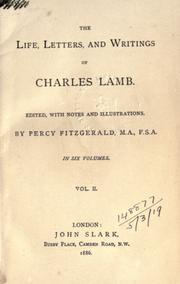 Cover of: Life, letters, and writings. by Charles Lamb