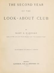 Cover of: The second year of the look-about club by Mary E. Bamford