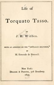 Cover of: Life of Torquato Tasso. by Jeremiah Holmes Wiffen