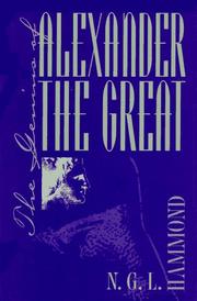 Cover of: The genius of Alexander the Great by N. G. L. Hammond