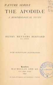 ...The Apodida by Henry Meyners Bernard