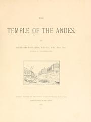 Cover of: The temple of the Andes.