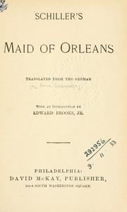 Cover of: Maid of Orleans by Friedrich Schiller
