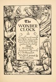 Cover of: The wonder clock by Howard Pyle