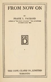 Cover of: From now on. by Frank L. Packard