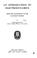 Cover of: An introduction to electrodynamics from the standpoint of the electron theory