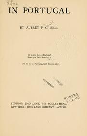 Cover of: In Portugal. by Aubrey F. G. Bell, Aubrey F. G. Bell