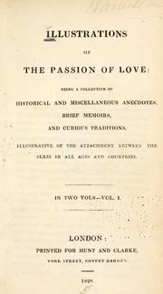 Illustrations of the passion of love