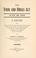 Cover of: The Food and drugs act, June 30, 1906