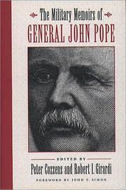 Cover of: The Military Memoirs of General John Pope by Pope, John