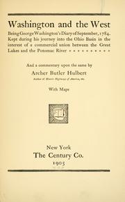 Cover of: Washington and the West by George Washington