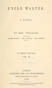 Uncle Walter by Frances Milton Trollope