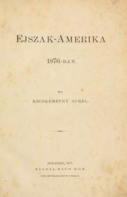 Cover of: ©ØEjszak-Amerika 1876-b