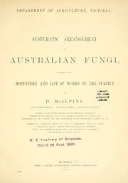 Cover of: Systematic arrangement of Australian Fungi