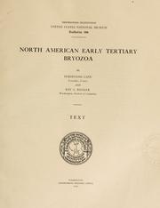 Cover of: North American early Tertiary Bryozoa