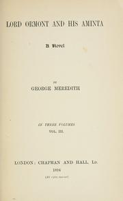 Cover of: Lord Ormont and his Aminta by George Meredith, George Meredith