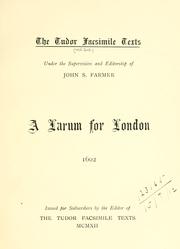 Cover of: A larum for London.  1602. by 