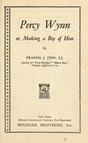 Cover of: Percy Wynn by Francis J. Finn