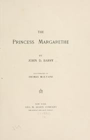 Cover of: The Princess Margarethe by Barry, John D.