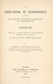 Cover of: A text-book of entomology by Alpheus S. Packard