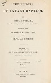The history of infant-baptism by William Wall