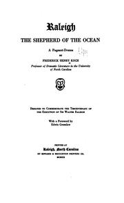 Cover of: Raleigh, the shepherd of the ocean by Frederick H. Koch