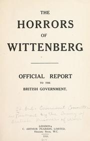 Cover of: The horrors of Wittenberg