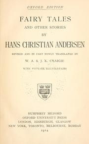 Cover of: Fairy tales and other stories by Hans Christian Andersen