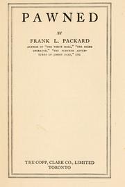 Cover of: Pawned. by Frank L. Packard