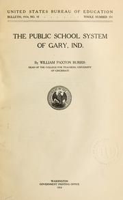 Cover of: The public school system of Gary, Ind.