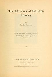 The elements of situation comedy by Al E. Christie