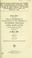 Cover of: Special Senate investigation on charges and countercharges involving: Secretary of the Army Robert T. Stevens