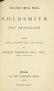 Cover of: The traveller. by Oliver Goldsmith, Oliver Goldsmith