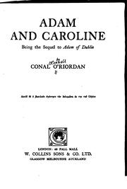 Cover of: Adam and Caroline by Conal O'Riordan
