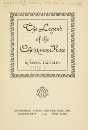 Cover of: The legend of the Christmas rose by Selma Lagerlöf