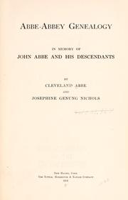 Cover of: Genealogy