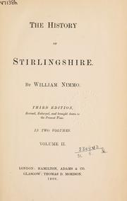 Cover of: The history of Stirlingshire by William Nimmo