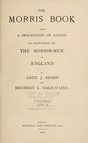 The Morris book by Cecil J. Sharp