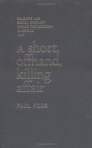Cover of: A Short, Offhand, Killing Affair by 