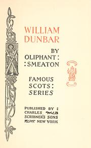 William Dunbar by William Henry Oliphant Smeaton