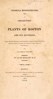 Cover of: Florula bostoniensis. by Jacob Bigelow