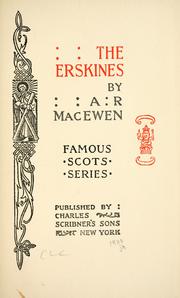 The Erskines by Alexander R. Macewen