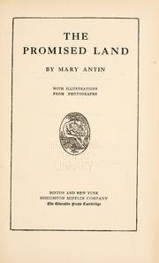 Cover of: The promised land by Mary Antin