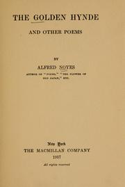 Cover of: The Golden hynde, and other poems. by Alfred Noyes