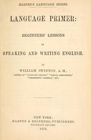 Cover of: Language primer : beginners' lessons in speaking and writing English.