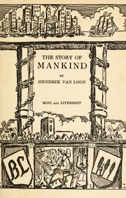 Cover of: The story of mankind by Hendrik Willem Van Loon